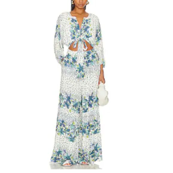 NWT Free People Womens x REVOLVE Paradise Jumpsuit Size Medium Long Sleeve - Picture 1 of 16
